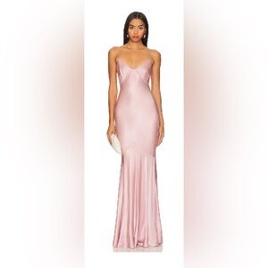 Revolve Lovers & Friends Anderson Gown Clay Pink Medium
